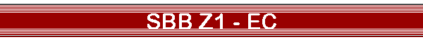 SBB Z1 - EC