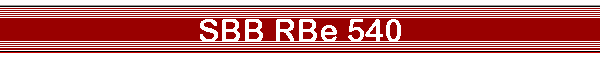 SBB RBe 540