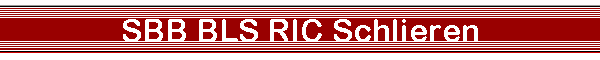 SBB BLS RIC Schlieren